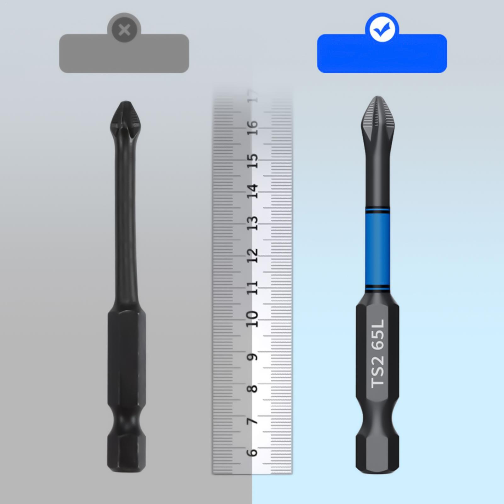 Tool Set - Zestaw bitów do wkrętarki 6-częściowy, magnetyczny,